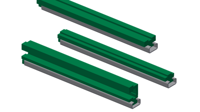 Gleitschienen für Ketten+C-Profil